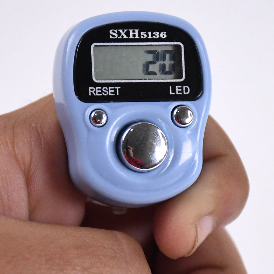 Plastic Portable Rotating Digital Finger Counter With Light (1 Pc)
