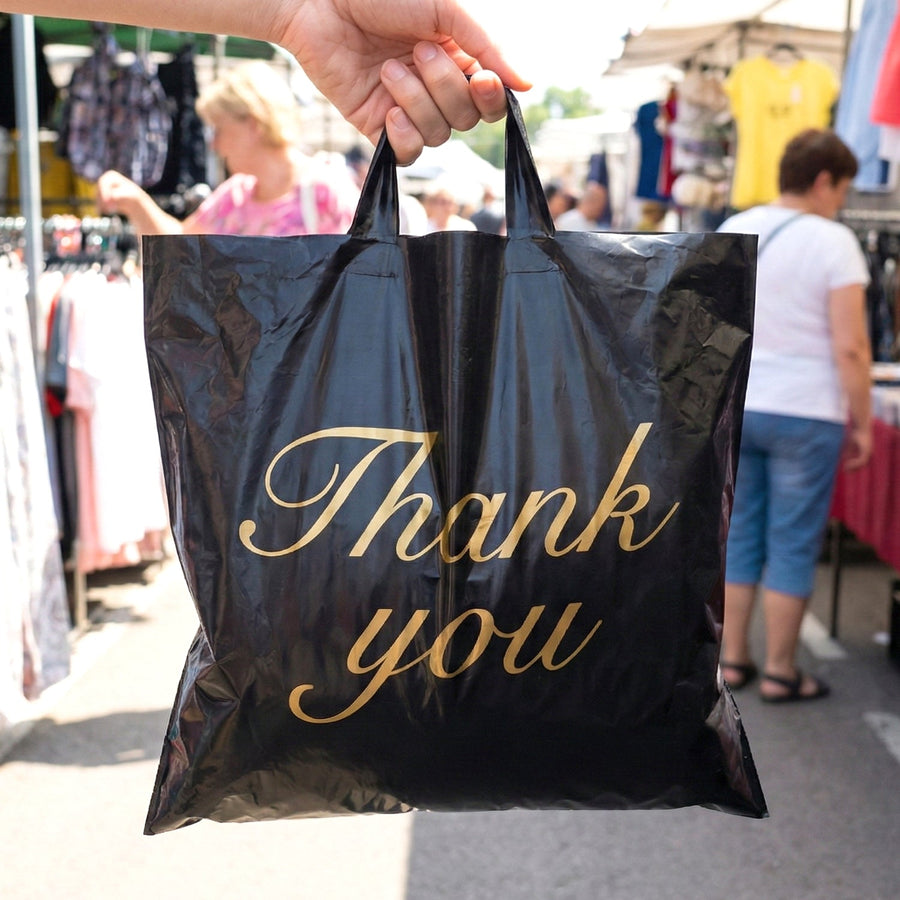 Premium Thank You Printed Carry Bag (22 × 29 Cm, 1 Pc)