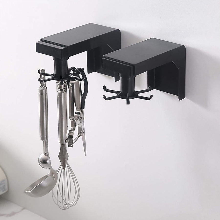Self Adhesive 360 Degree Rotating Cooking Utensils Holder (1 Pc)