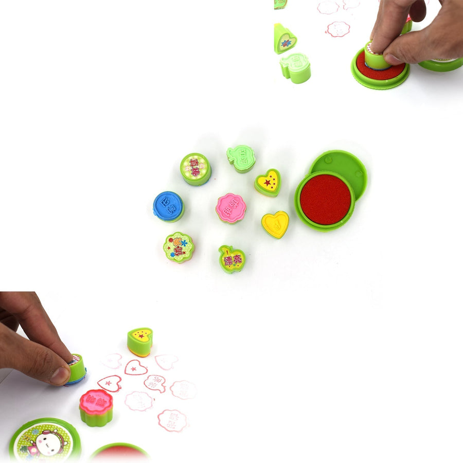 9 Pc Stamp Set for Kids, Play & Fun