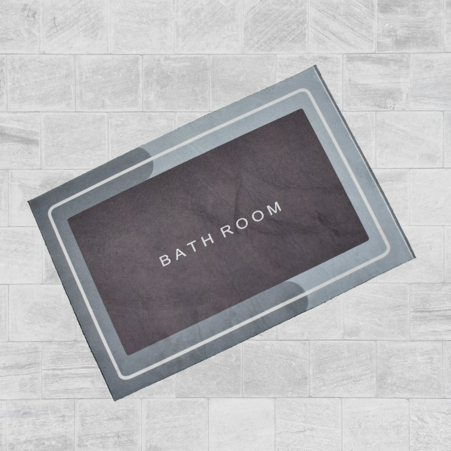 Square Bathroom mat Quick Drying Absorbent mat for Home, Kitchen (57x38cm)