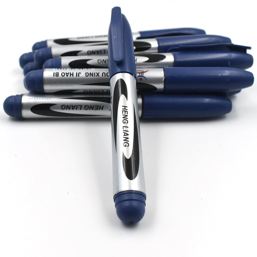 10Pc Permanent Blue Marker and pen used in studies