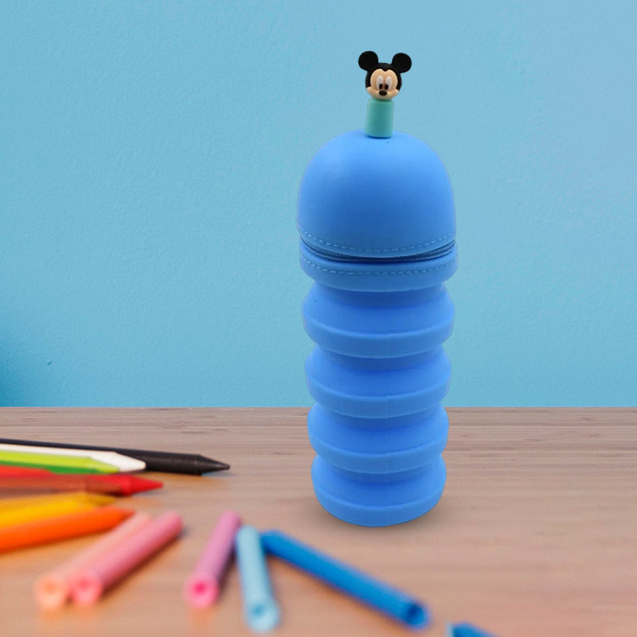Silicone Telescopic Pencil Case – Large Capacity Zipper Case for School & Office