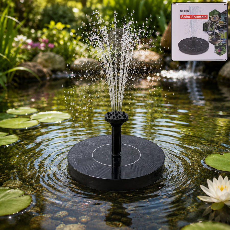 Solar Water Fountain Pump for Bird Bath, Pond, Fish Tank & Garden (1 Pc)