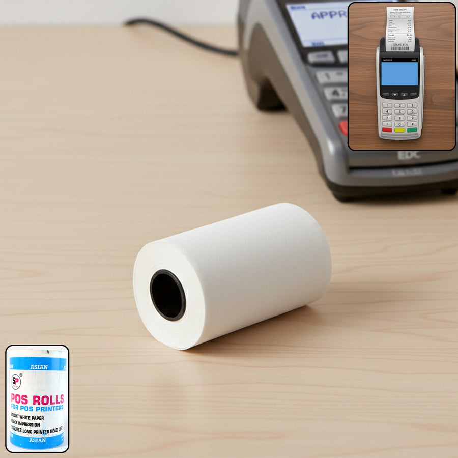 Thermal Label Roll for Barcode Printing (57 x 34 Cm)
