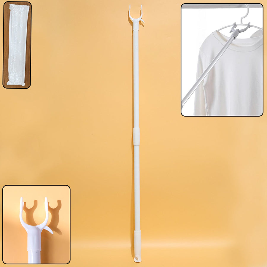 Premium Long Reach Clothes Hook Rod Pole (86 cm, 1 Pc)